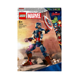 LEGO 76258 Marvel Captain America Construction Figure Buildable Toy with Shield, Avengers Collection, Play and Display Superhero Bedroom Accessory, Birthday Gift for Kids, Boys, Girls Aged 8+