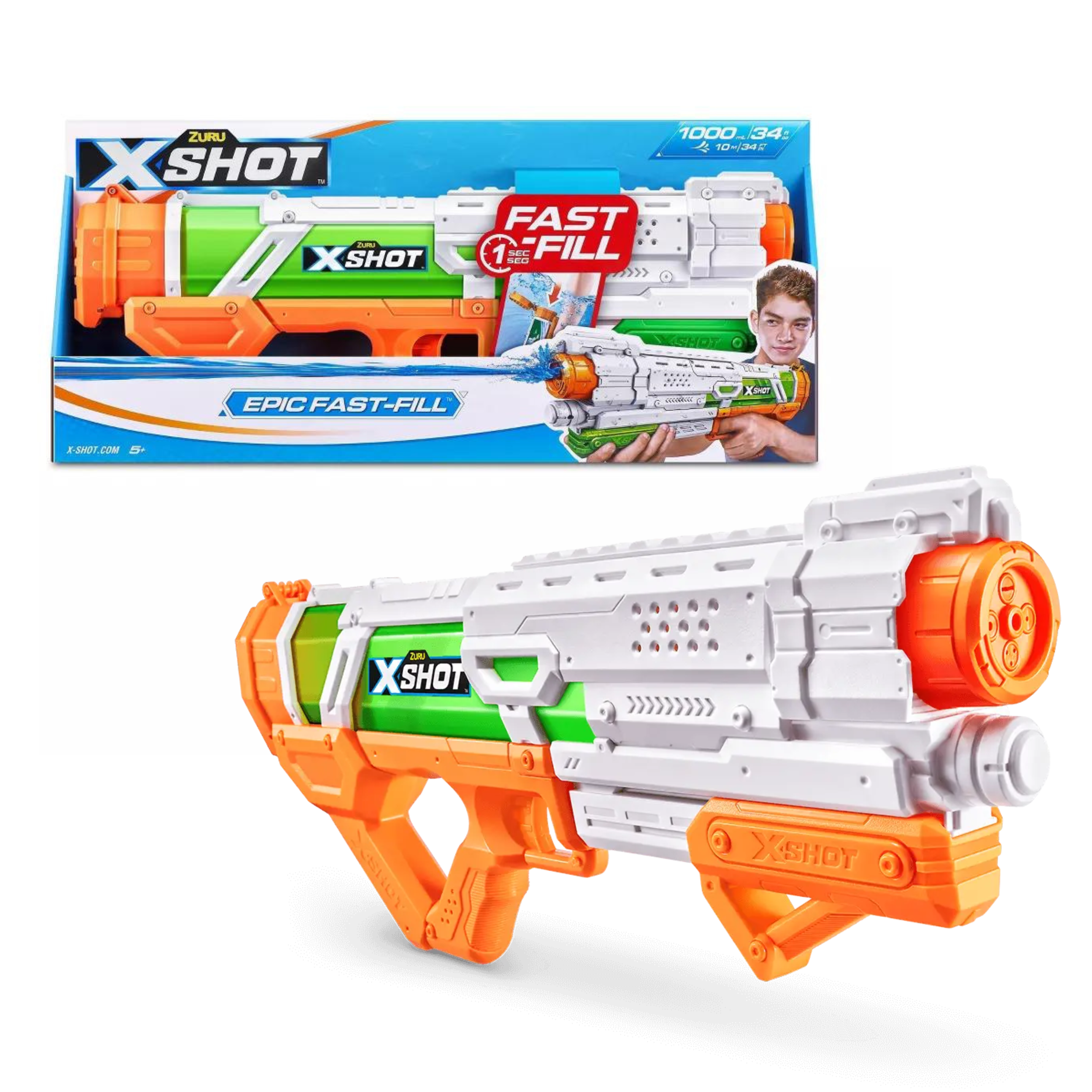 zuru® x-shot water fast-fill skins nano water blaster, Five Below