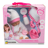 GIOCHERIA - Morbidino Mio Doll 40 cm with Feeding Set and Pillow