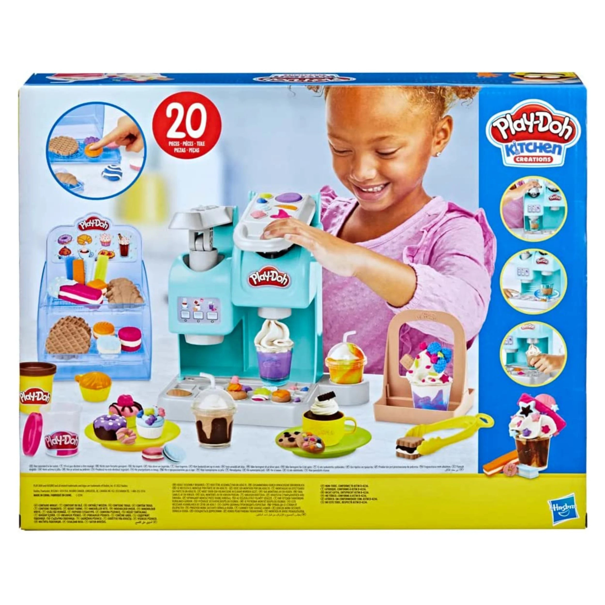 APPYTOYS  Play-Doh Kitchen Creations Super Colourful Cafe Playset