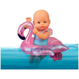 Famosa - Nenuco Time To Swim Soft Baby Doll with Cute Swimsuit and Float