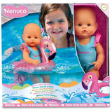 Famosa - Nenuco Time To Swim Soft Baby Doll with Cute Swimsuit and Float