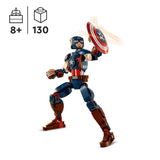 LEGO 76258 Marvel Captain America Construction Figure Buildable Toy with Shield, Avengers Collection, Play and Display Superhero Bedroom Accessory, Birthday Gift for Kids, Boys, Girls Aged 8+