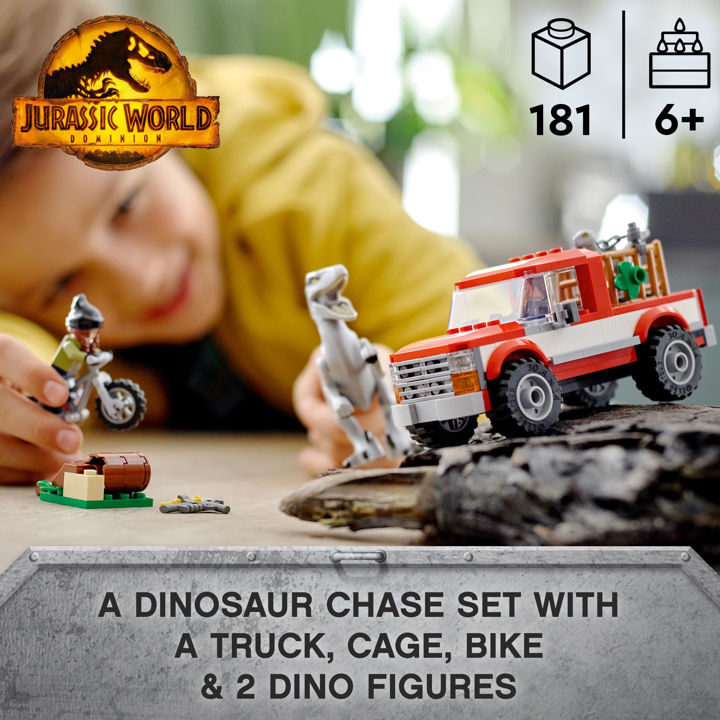 LEGO Jurassic World Blue and Beta Velociraptor Capture 76946 - Features  Truck, 2 Indoraptor Dinosaur Toys, Action Minifigures, Dominion Movie  Inspired