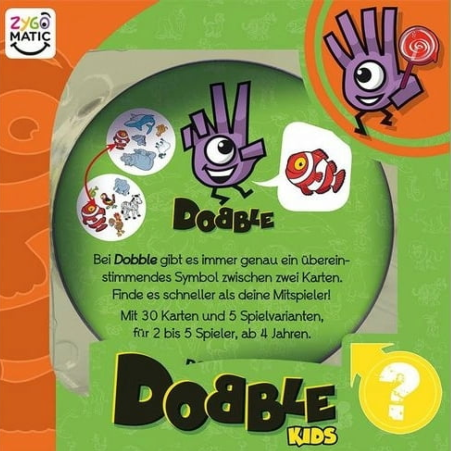 APPYTOYS  ASMODEE - Dobble Kids - A Fun & Fast-Paced Card Game