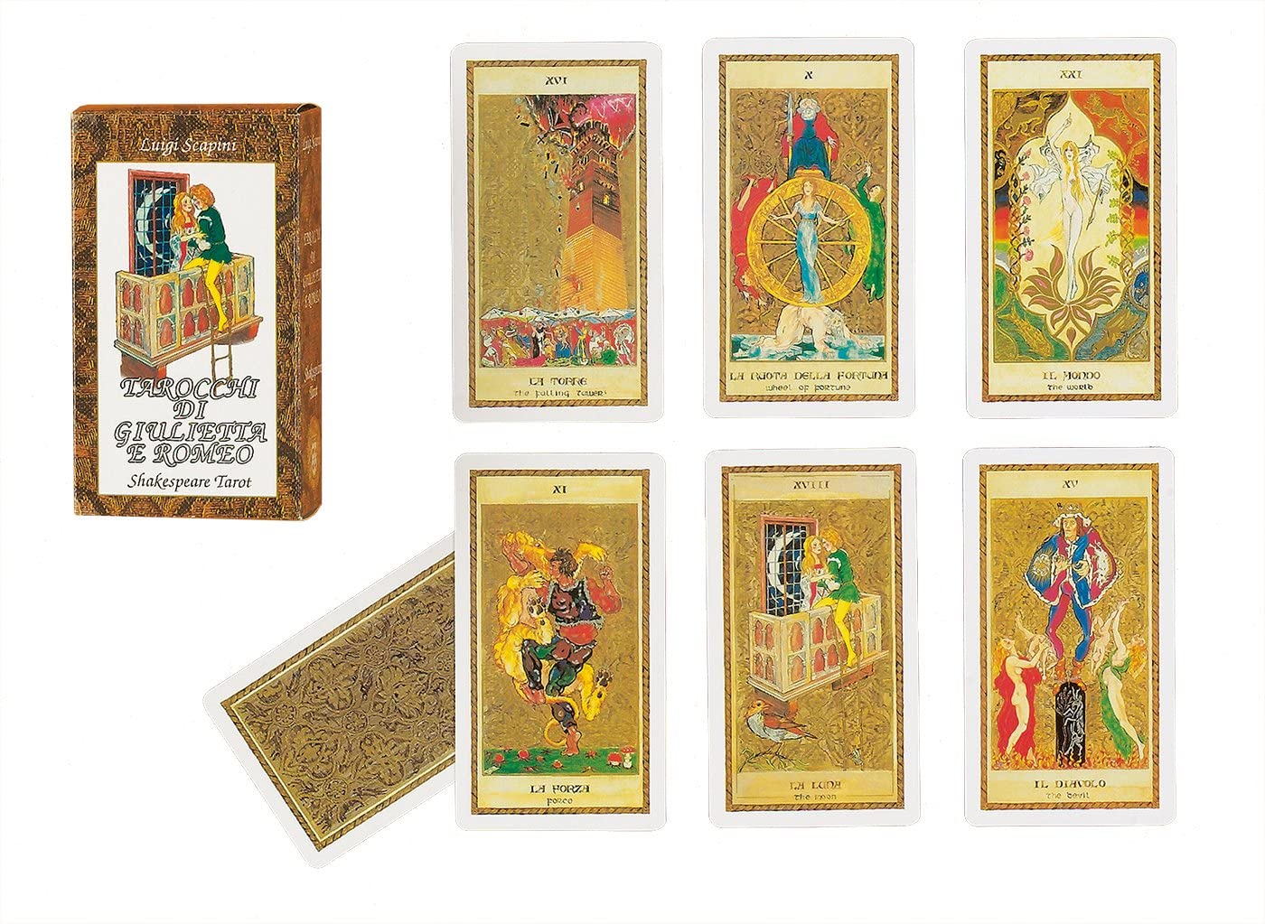 Yellow Le Tarot de Marseille Cards by Dal Negro