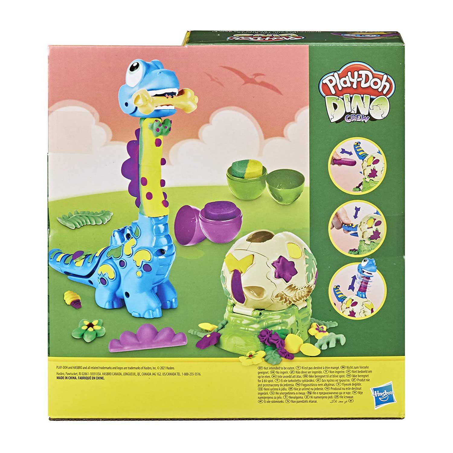  Play-Doh Dino Crew Crunchin' T-Rex Toy for Kids 3 Years and Up  with Funny Dinosaur Sounds and 3 Eggs, 2.5 Ounces Each, Non-Toxic : Toys &  Games